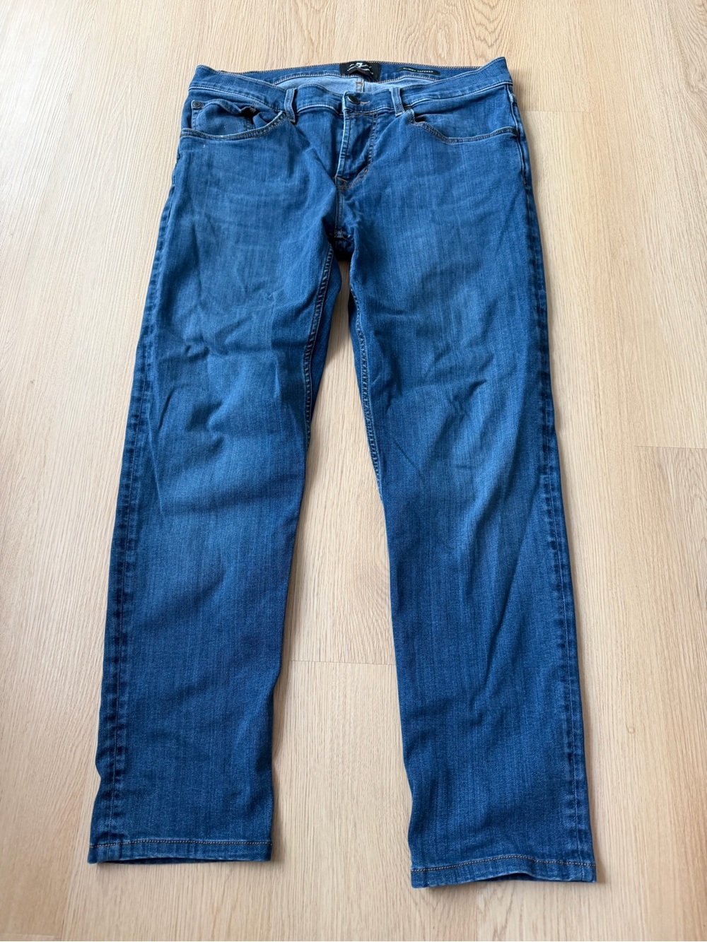 7 Seven For All Mankind Luxe Performance Plus Slimmy Tapered Men's Size 34 Denim